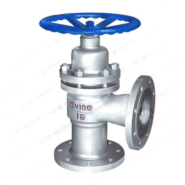 Запорный клапан с углом плунжера