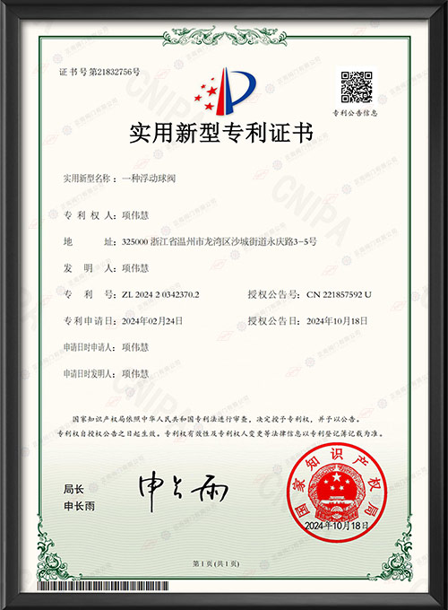 Практический новый патентный сертификат